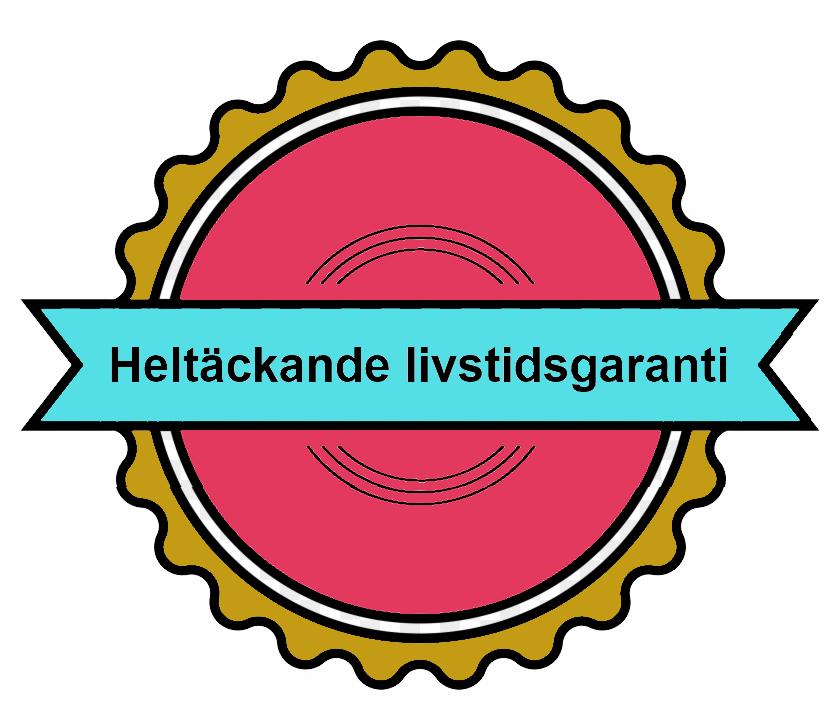 Livstids & heltäckande garanti (Gäller sele & namnlapp)