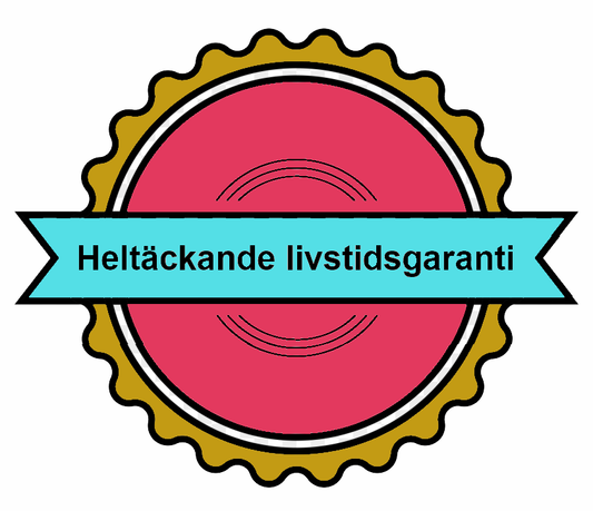 Livstids & heltäckande garanti (Gäller sele & namnlapp)